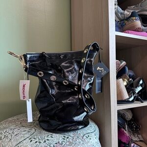 Patent Black Designer Women's Bag